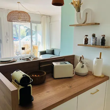 Apartment T2 Bord De Mer,clim & Parking La Grande-Motte
